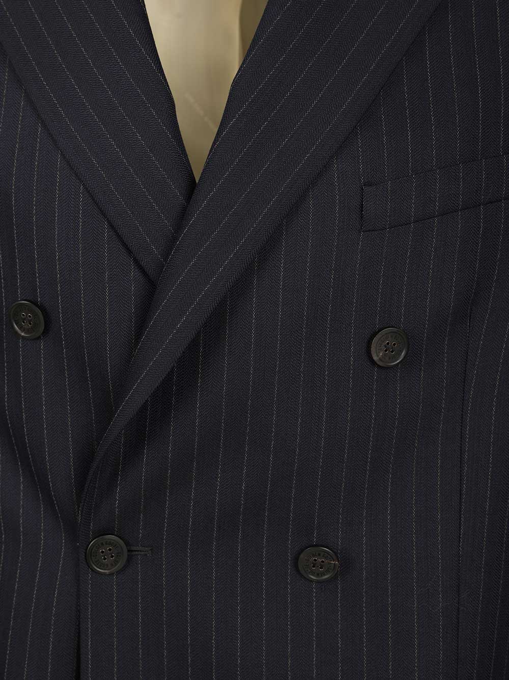 Golden Goose Deluxe Brand Double-Breasted Blazer In Pinstriped Giacche - Blu | c3daf8658ae65721f793d9a6b5d01934c0e67b9b