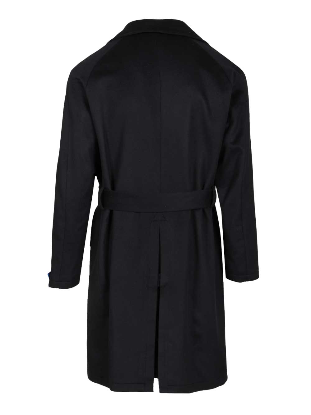 Guarinucci Double-Breasted Blue Cashmere Coat Coats - Blu | 4ccb361b03f3fab91f5ae69594490817bc6f1022