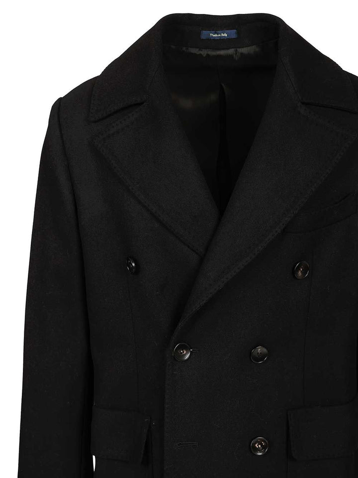 Guarinucci Double-Breasted Wool Coat Giacche - Nero | 3a91edd57c48c950d3ad38544fc3f58df4b7107e
