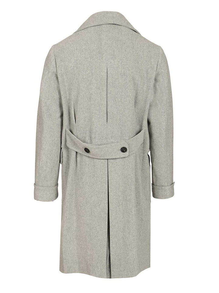 Guarinucci Double-Breasted Wool Coat Giacche - Grey | dc27dd055f2724fc73cdf8a6df457c250f77ff53