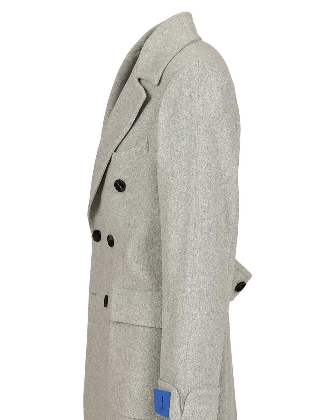 Guarinucci Double-Breasted Wool Coat Giacche - Grey | 36d2e1d6c2b1dfd9aaddf2873af257178121ef92