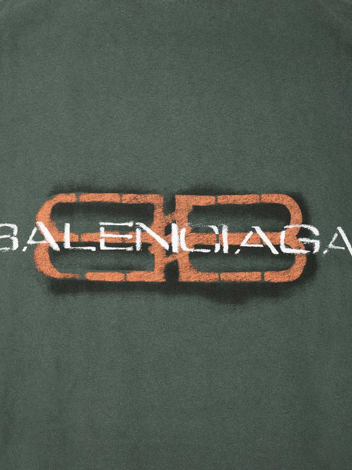 Balenciaga Bb Icon T-Shirt - Verde | 6e529786e122681b87c3d7f79522d99b94436dae