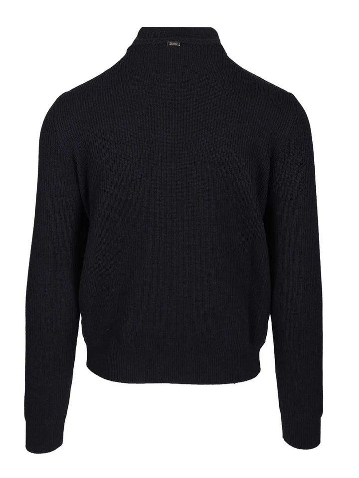 Herno Jacket In Pure Merino Wool Giacche - Blu | 26ef242034bedc64069433505ddbd688fdbca17a