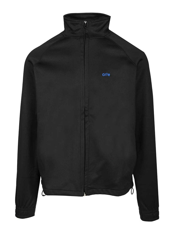 Nylon Tracksuit Jacket Sweatshirts Nero