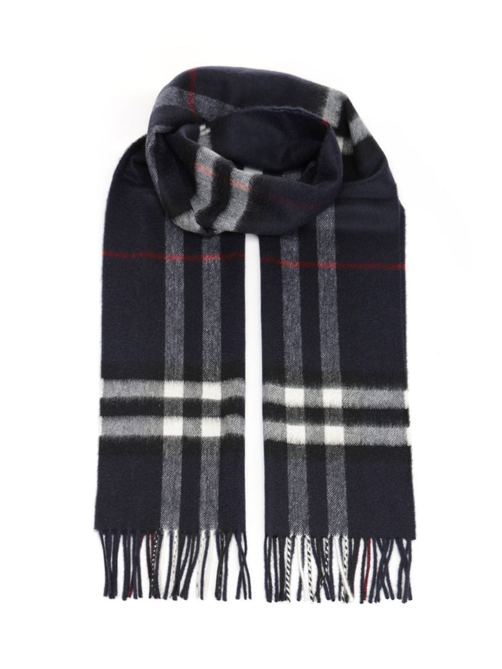 Burberry Check Cashmere Scarf Scarves And Foulards - Nero | e422ba6561f9a9bd952cdd055810f77c1172a3b4