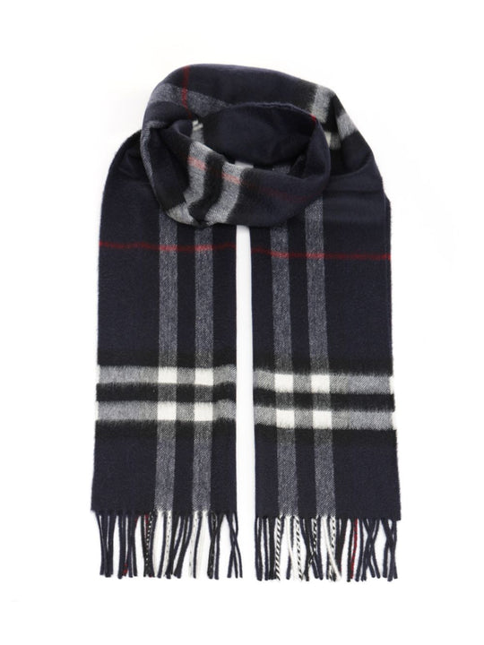 Check Cashmere Scarf Scarves And Foulards Nero
