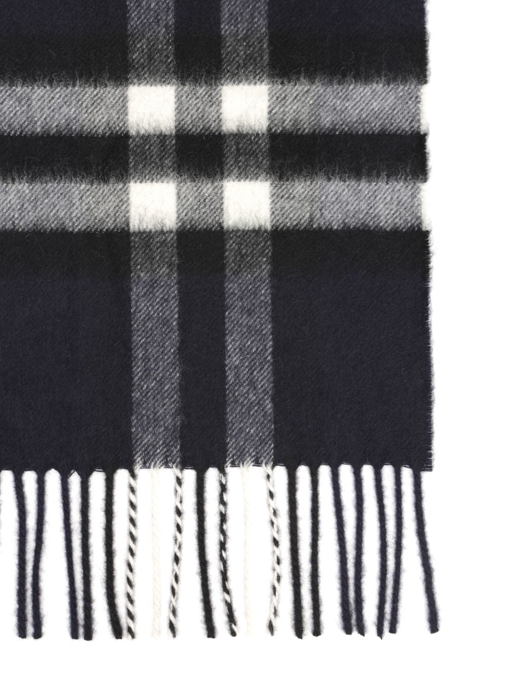 Burberry Check Cashmere Scarf Scarves And Foulards - Nero | f4ba02c2a6ca69405de82180ae1f36106a88ff11