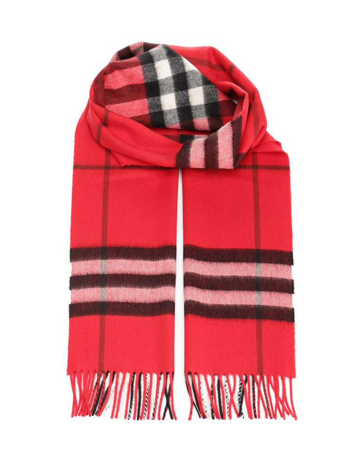 Burberry Check Cashmere Scarf Scarves And Foulards - Rosso | 1a2a5b7d7012620da6b6f53fc52fabec5d69c157