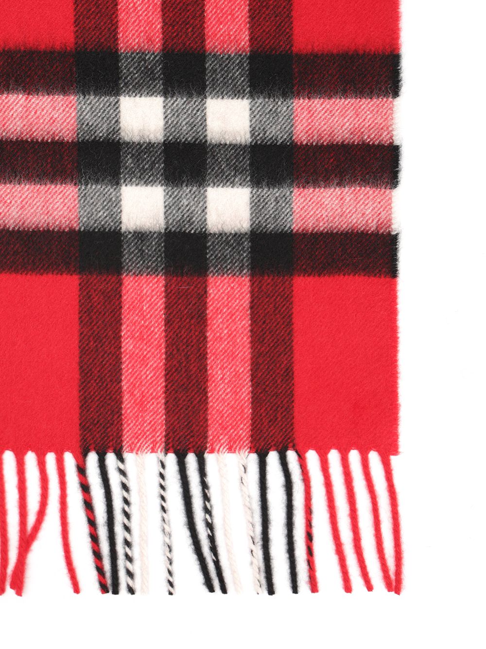 Burberry Check Cashmere Scarf Scarves And Foulards - Rosso | 7bbe73c64384c18eab1e1dd19e94c414f520c6f1