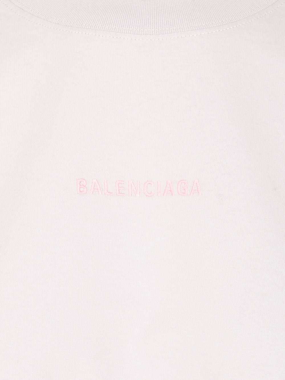 Balenciaga With Balenciaga Print T-Shirt - Bianco | ea6bf6891f4b9d5a64b695206715e06f3ffca250