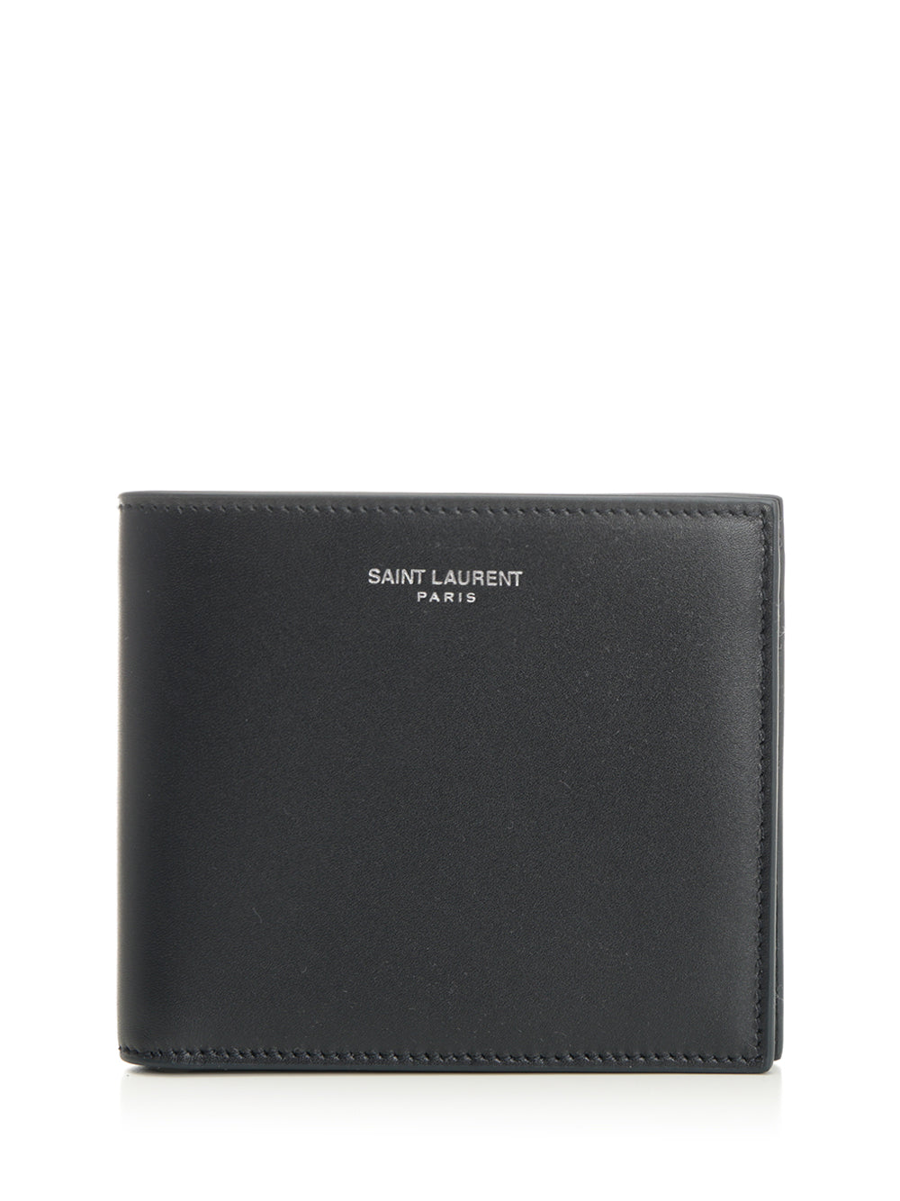 Saint Laurent East/West Leather Wallet Wallets - Blu | 75936419cc2b8aa40a55c140e1573a4880b6f9ee