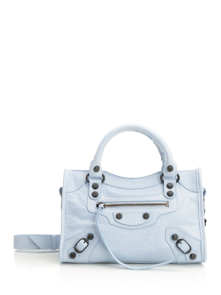 Balenciaga Le City Mini Bag Handbags - Light blue | 97ae78bdc42ee774f6eb2710ebe56629c581b3e6