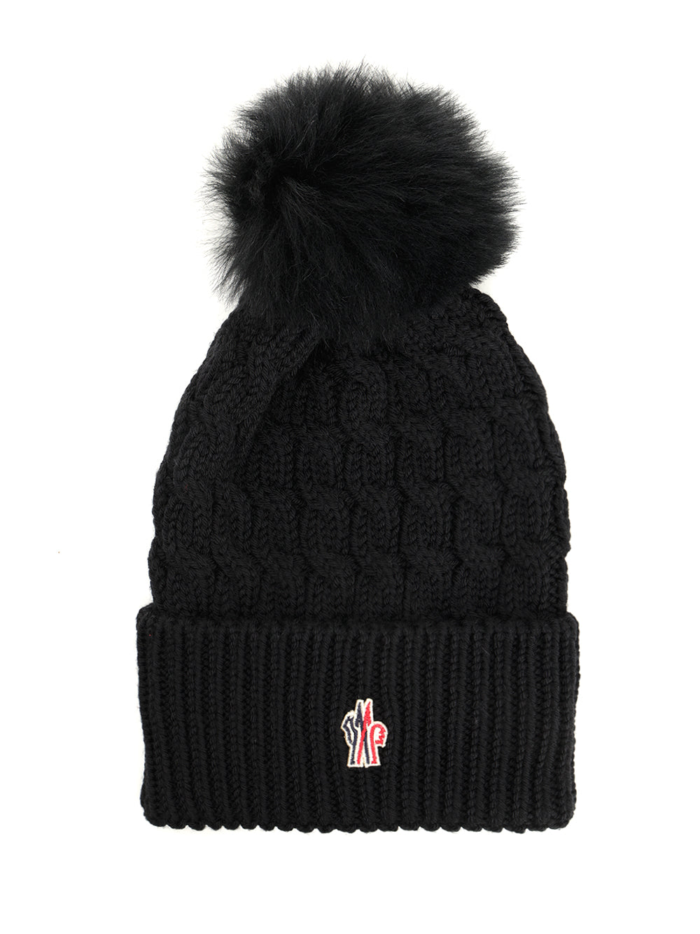 Moncler Grenoble Hat With Pom Poms Cappelli - Nero | 53ed034a0b3da12ce759d272412b6811d557a2be