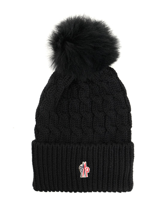 Hat With Pom Poms Cappelli Nero