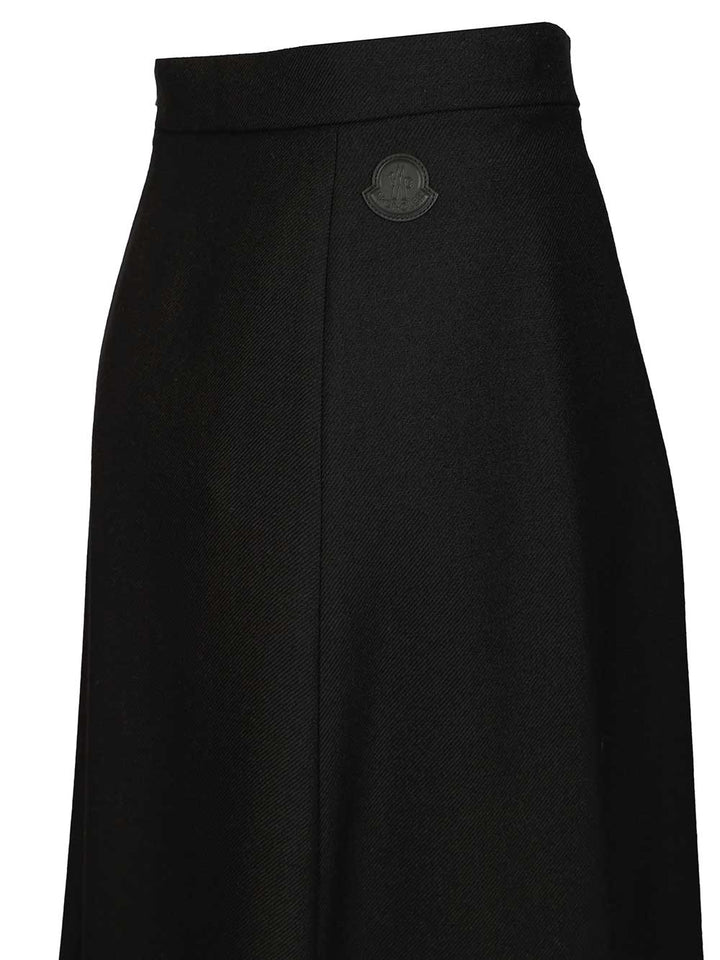 Moncler Virgin Wool Midi Skirt Gonne - Nero | c6dd587a24aab04e6bc589a16ae5c227f9b6b79c