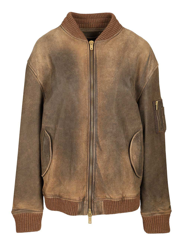 Golden Goose Deluxe Brand Leather Jacket Giacche - Marrone | 7d6240fac7ad4cf4f8508b4ea6133c4cecb67793