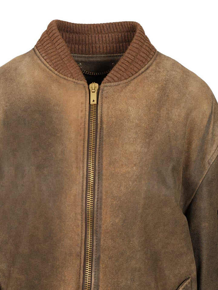 Golden Goose Deluxe Brand Leather Jacket Giacche - Marrone | a5546217296e81a3c8972ff54be6dad8526c0620