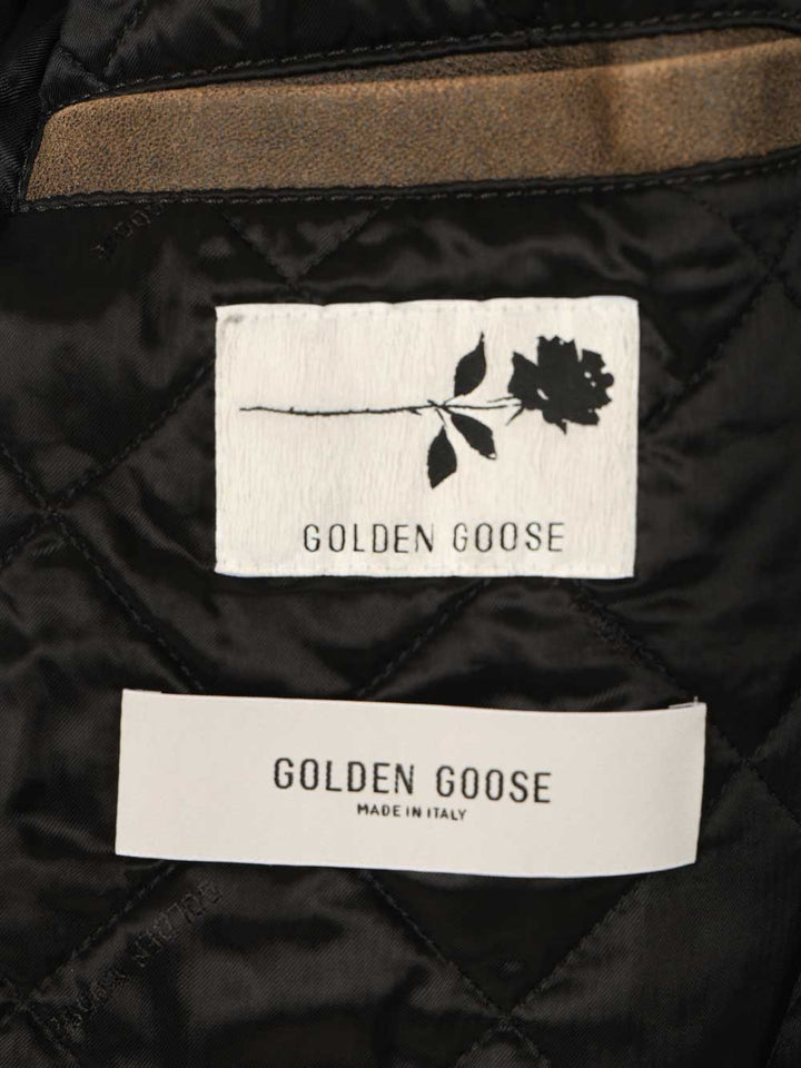 Golden Goose Deluxe Brand Leather Jacket Giacche - Marrone | 8c486729989e95343ea03bd7f8a95702dbfd9121