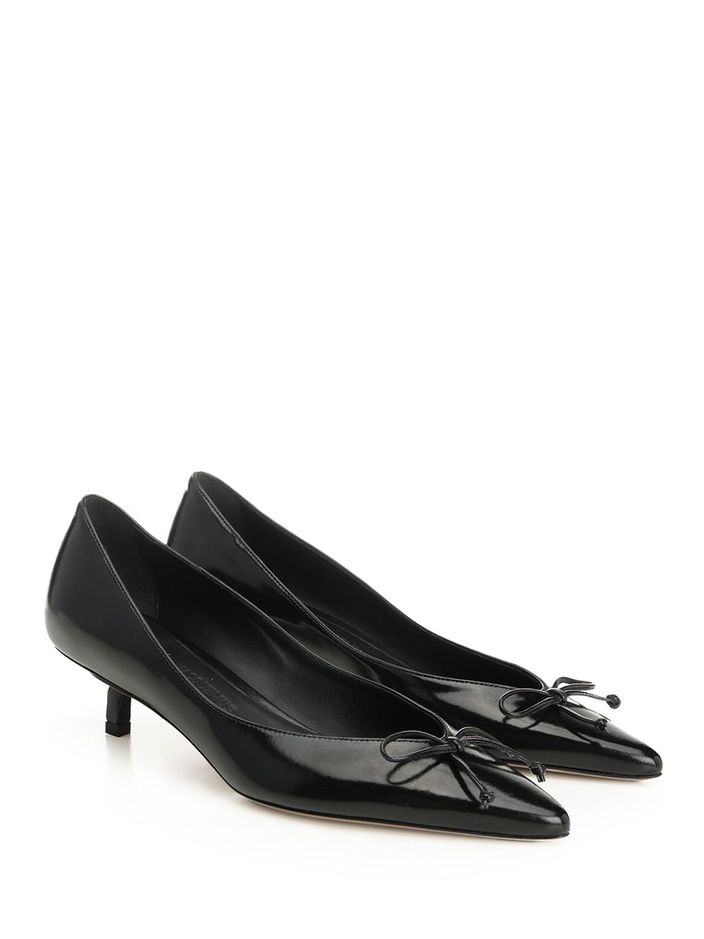 Jacquemus Tourni Low-Heeled Pump Decollete - Nero | 62f1215bd36c600f78cbfecc6d0a8b1c748a4ab5