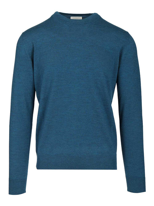 Crew Neck Sweater Knitwear Blu