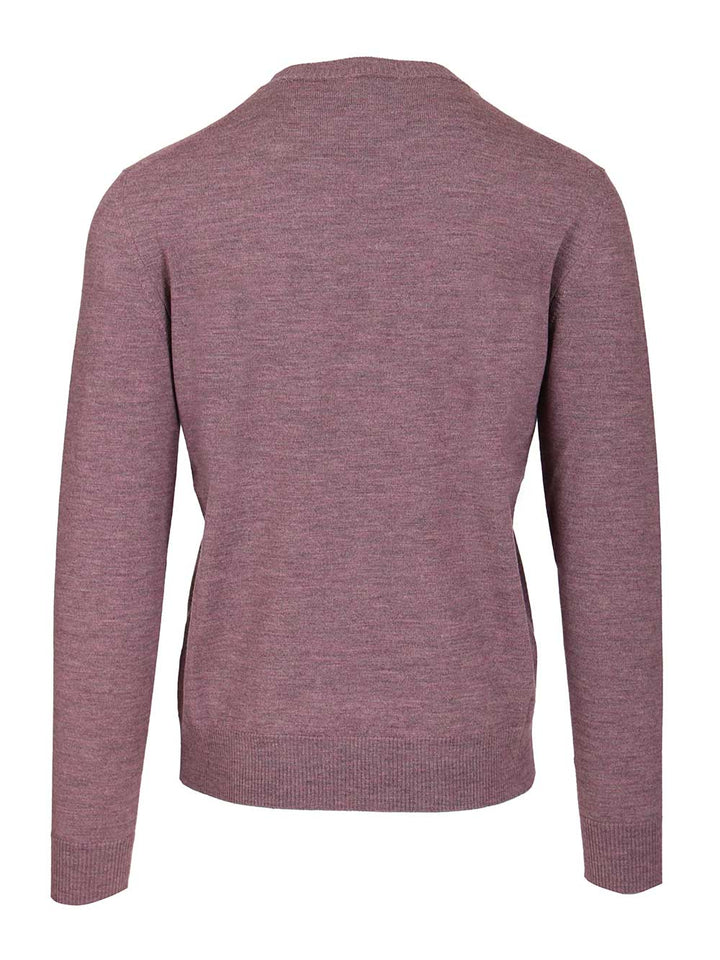 Ballantyne Crew Neck Sweater Knitwear - Violet | 3d25efba4a10f3a1b81aca6527bcfa5a329cdd4f