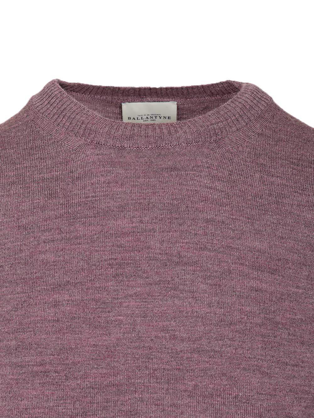 Ballantyne Crew Neck Sweater Knitwear - Violet | 2b5409503881ec9fd335542e90dfb3ab2f7d500b