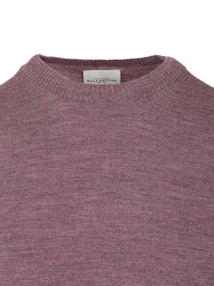 Ballantyne Crew Neck Sweater Knitwear - Violet | 2b5409503881ec9fd335542e90dfb3ab2f7d500b