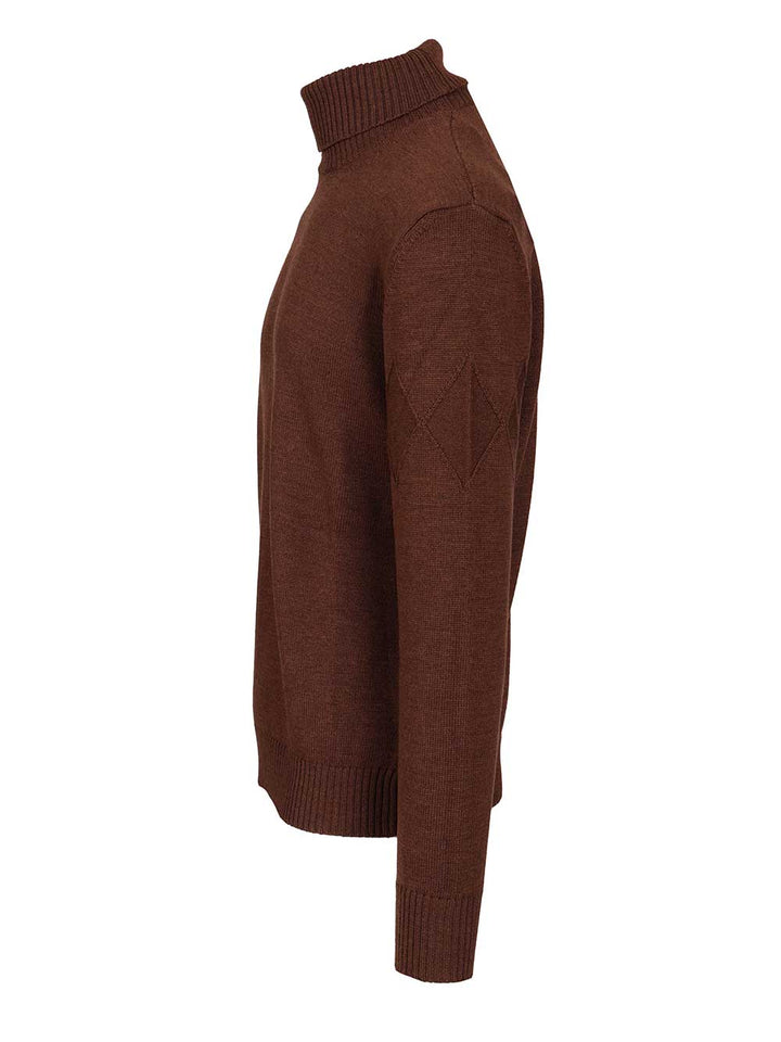 Ballantyne Merino Wool Turtleneck Knitwear - Marrone | fc674782153ddb485170d75fbf278b439a459dcf