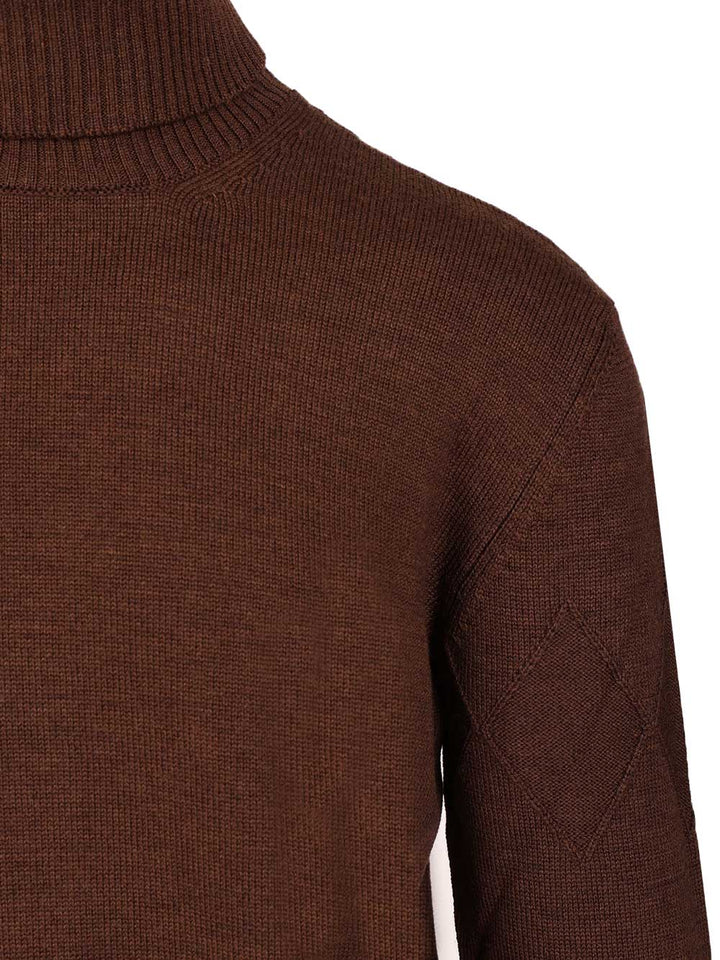 Ballantyne Merino Wool Turtleneck Knitwear - Marrone | 1a4d763d99cb133ac148c5be2d624c72f6e97d61