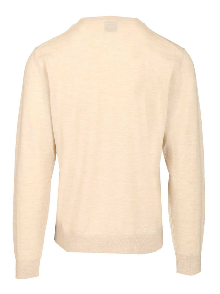 Ballantyne Crew Neck Sweater Knitwear - Bianco | 3df21065338bcc10ab644de148cf1fb16a0946c1