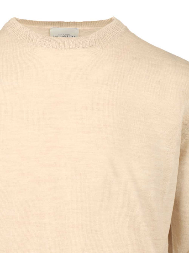 Ballantyne Crew Neck Sweater Knitwear - Bianco | f16660200925ac33a3e9416ed94b0c4b7142ec20