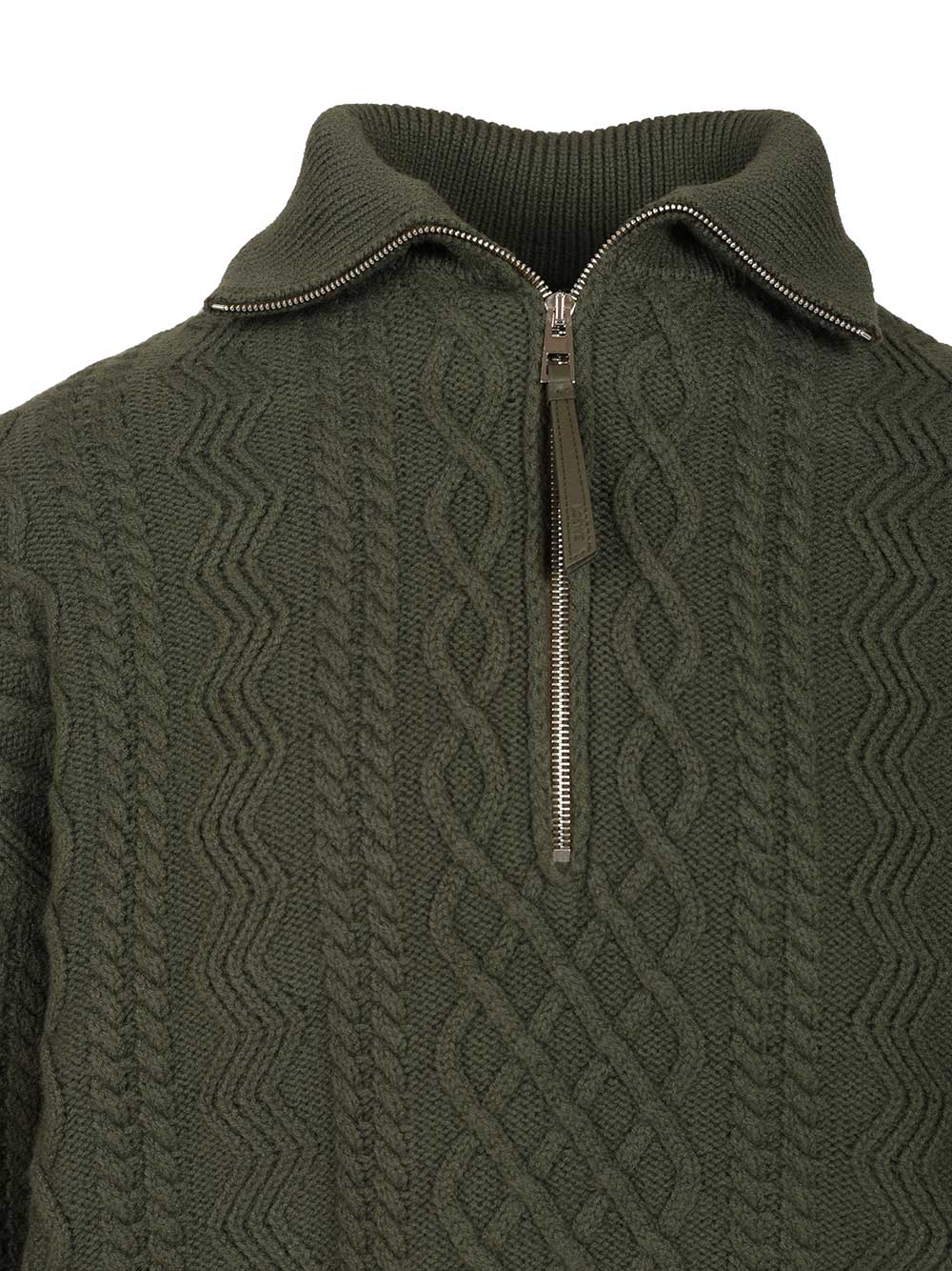 Loewe Zip-Up Sweater Knitwear - Verde | fbd2b29c97b12b7c60d4a9608e20d1253d9e6c73