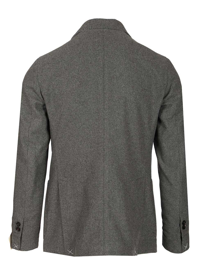 Guarinucci Unlined Double-Breasted Blazer Giacche - Grey | 2fdc8f59fcb8a00b001a15fa7b3a11c1fdea08c7