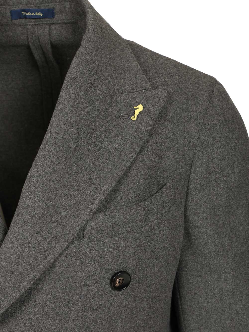 Guarinucci Unlined Double-Breasted Blazer Giacche - Grey | 4bd8de3284d4ebf00e12822c4f1b25294c27148e