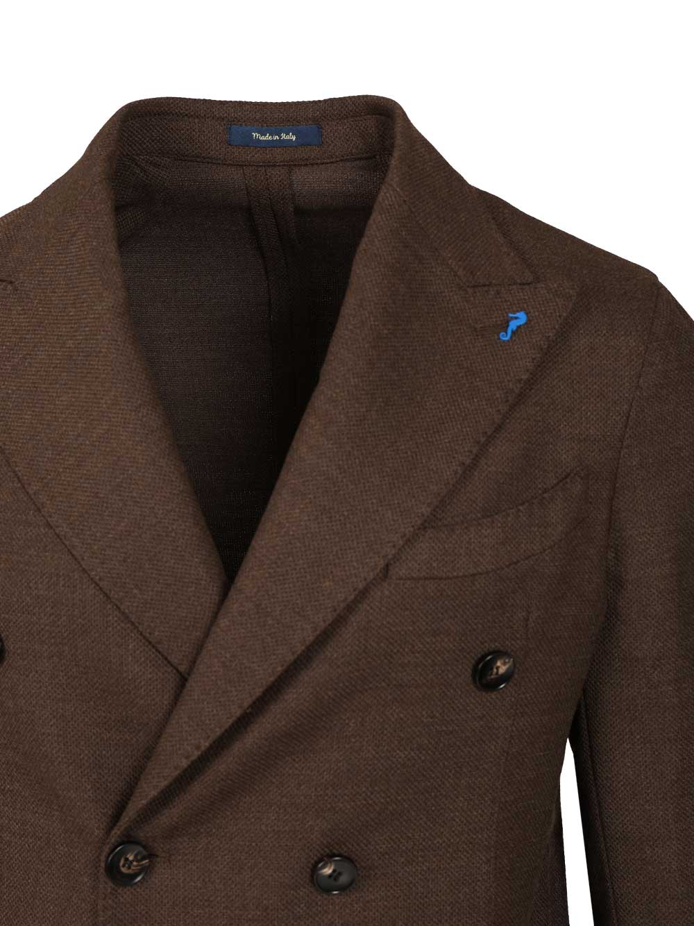 Guarinucci Unlined Double-Breasted Wool Blazer Giacche - Marrone | fa94d77a330336ae2a1ff64cca992c69706aba29