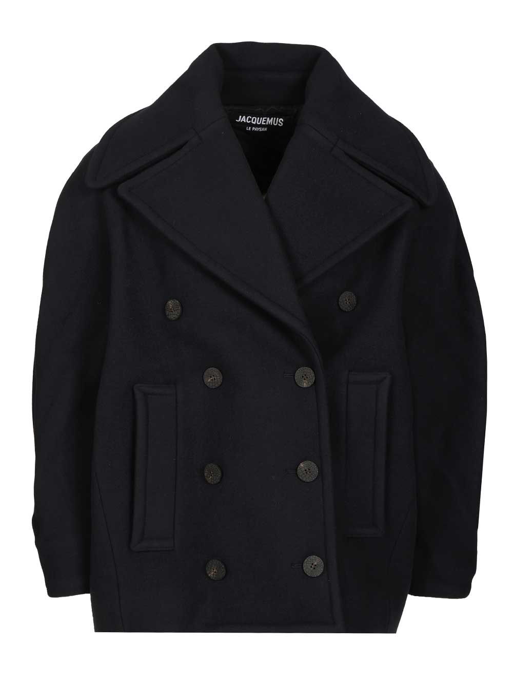Jacquemus Ovalo Caban Coats - Blu | ecc59297e7d670627a722e73fc90fb400b274836
