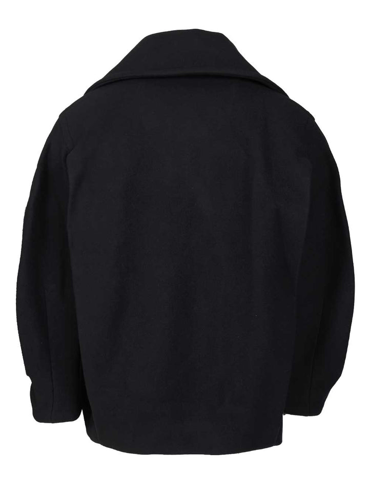 Jacquemus Ovalo Caban Coats - Blu | 04bcb3ac74de00ad0ac3d1d7738ed6ab5c91f729