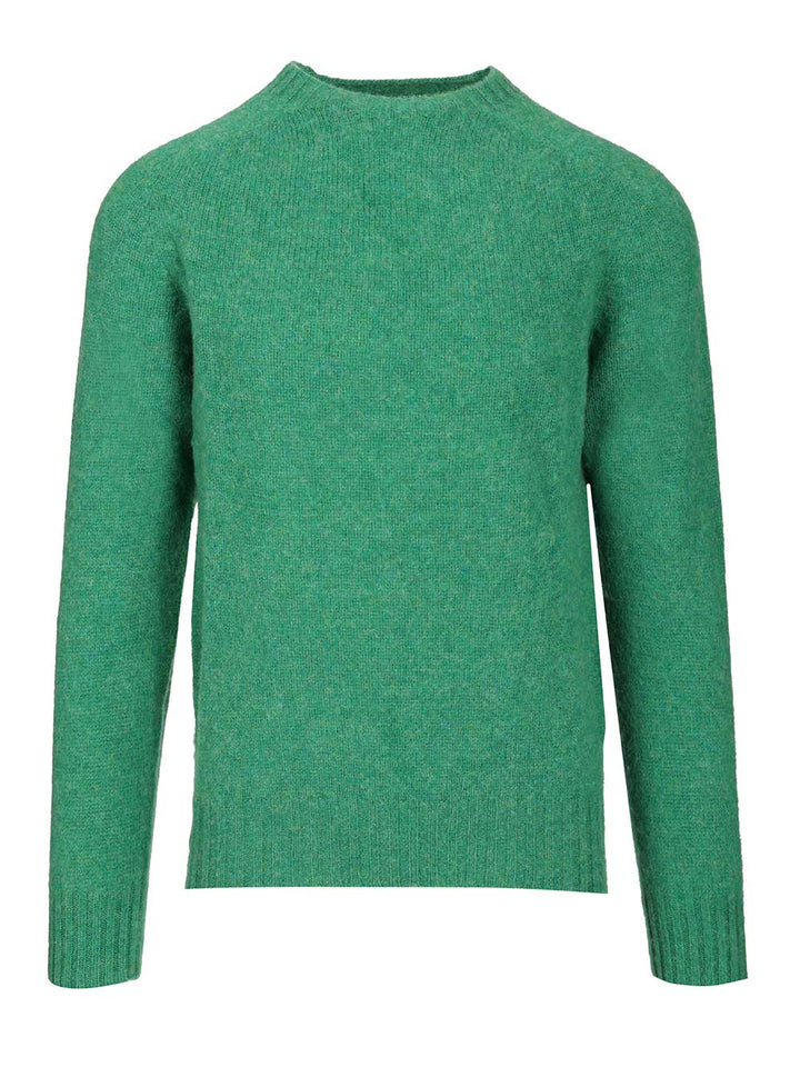 Howlin' Shetland Wool Crew Neck Knitwear - Verde | 45b1b67dec4e9fcafc3704218245f96f39cc3a7a