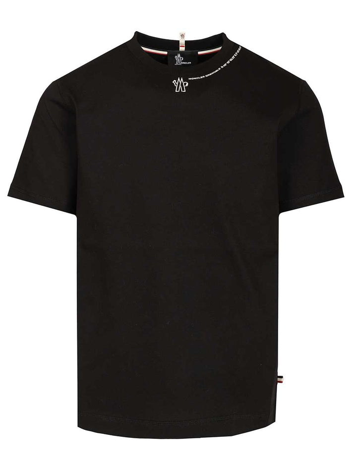 Moncler Grenoble Crew Neck Cotton T-Shirt - Nero | d1a9e24acb6480acd4ca5d28b0cfebfbe901b29c