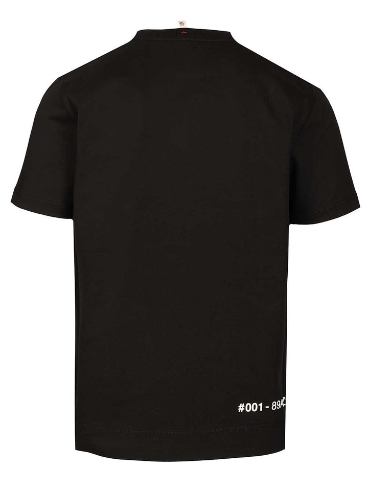 Moncler Grenoble Crew Neck Cotton T-Shirt - Nero | 38005569729f08889dfa9bb69b58a8fdd22f5ce8
