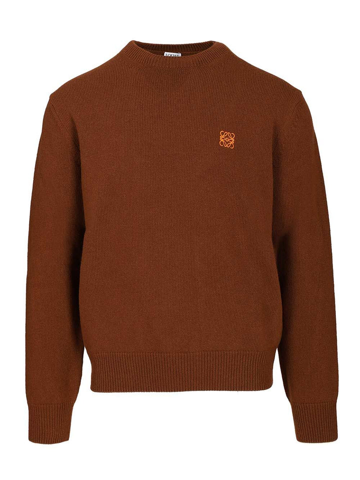 Loewe Wool Sweater Knitwear - Marrone | 63e4eb3f57153a885add463b5592c12999c7aa39