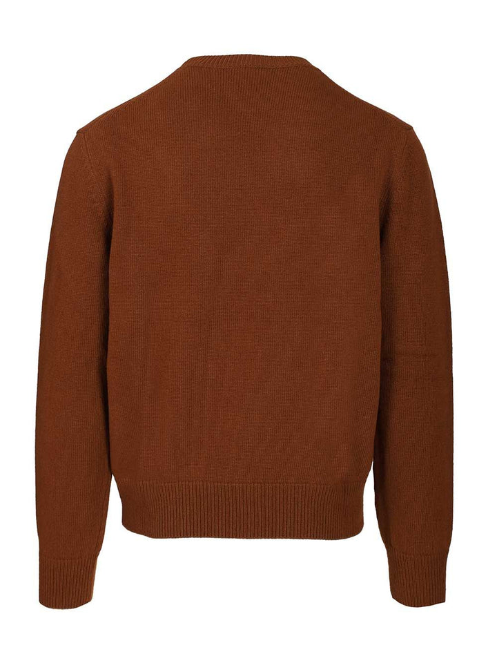 Loewe Wool Sweater Knitwear - Marrone | 91f093bf98b7c551695930711e442ae0489c09b8