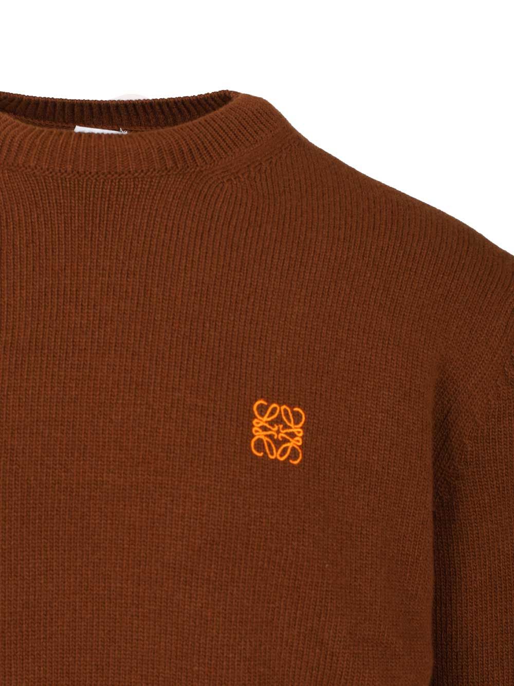 Loewe Wool Sweater Knitwear - Marrone | 2d8371d19373975d2060cece53f9cf76cb1bcd0a