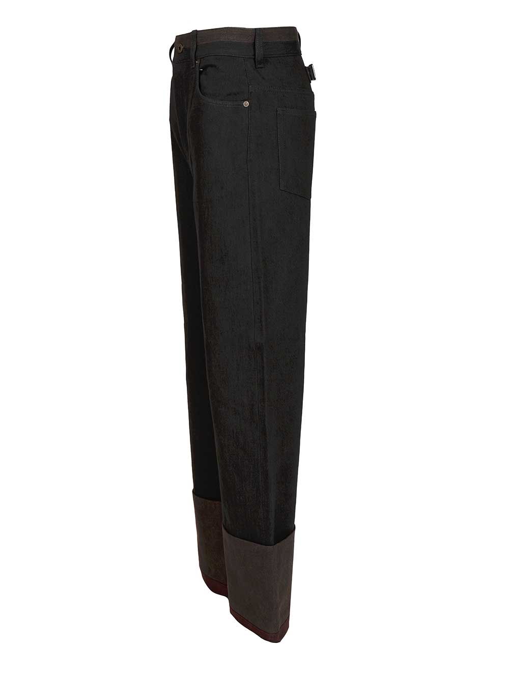 Loewe Cuffed Denim Jeans Trousers - Nero | 6e1732cd9ae93ec7b041aaee3eb9d8efa6cd31ee