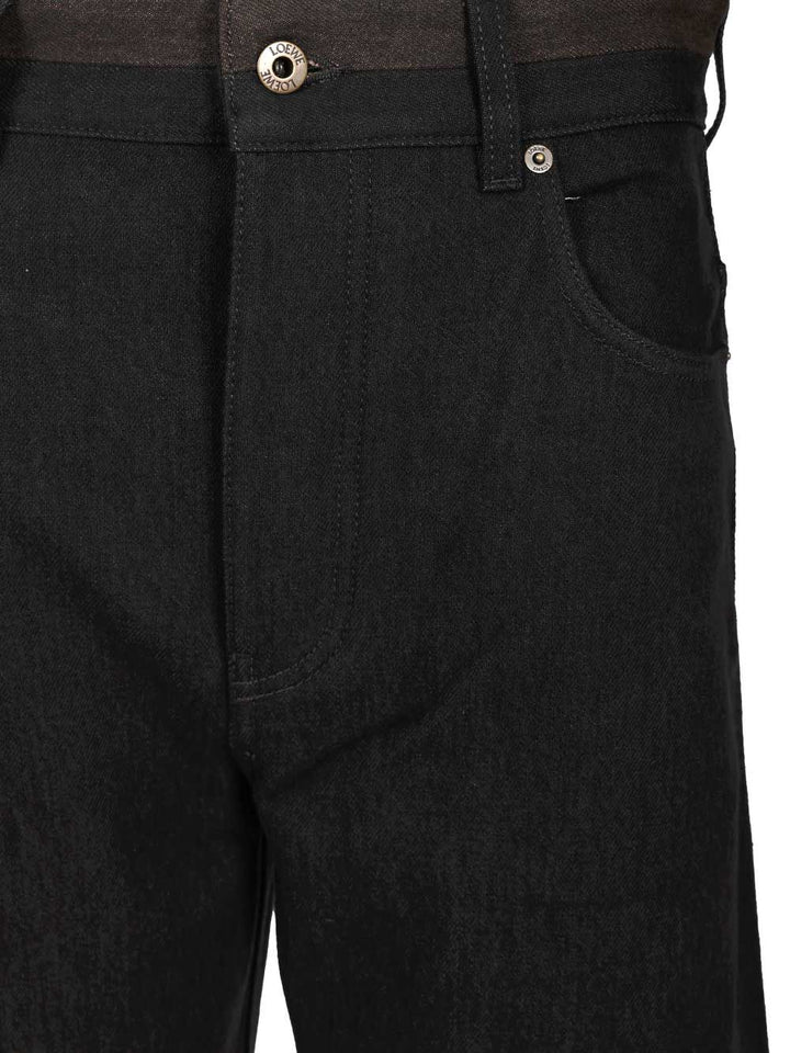 Loewe Cuffed Denim Jeans Trousers - Nero | b41542723c9165a1874ec85fc53e1f188910f3be