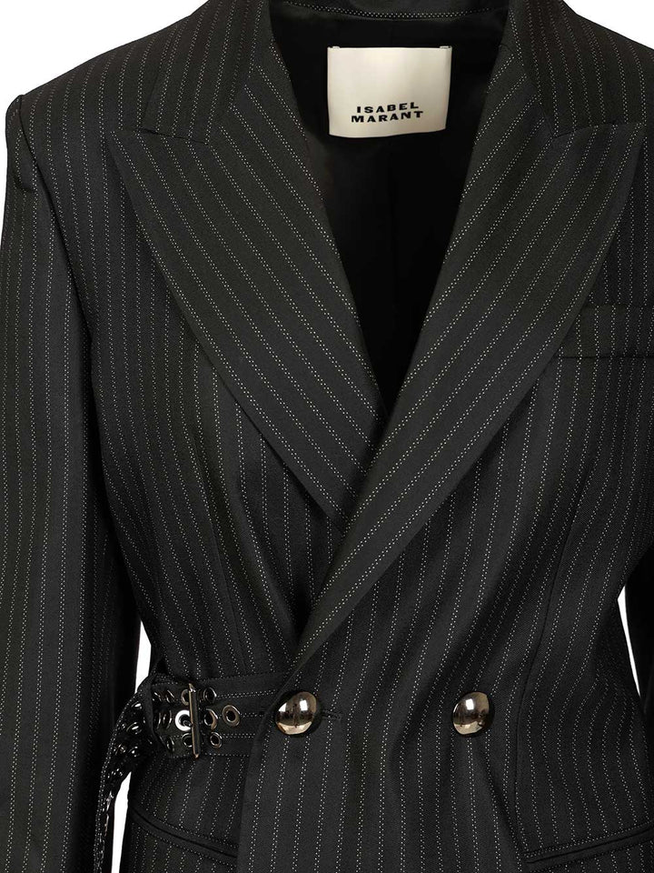 Isabel Marant Nahia Blazer Giacche - Nero | d0c36622ba61f787135db25ab3923dcf5a8721f1