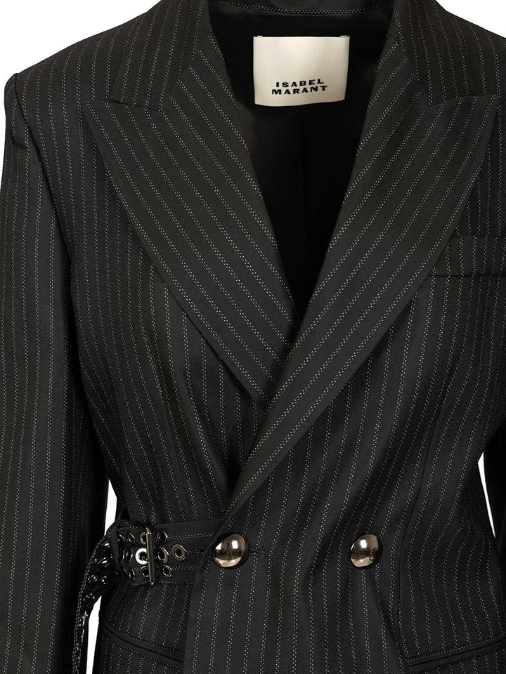 Isabel Marant Nahia Blazer Giacche - Nero | 009b2ff955593bdf4368ec9bd49be0dfcb6be378