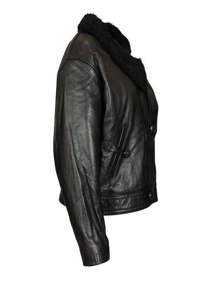 Isabel Marant Briyana Leather Jacket Giacche - Nero | 851ea412f0cb2d696eb7b9e03b181b7fa4cd99c6