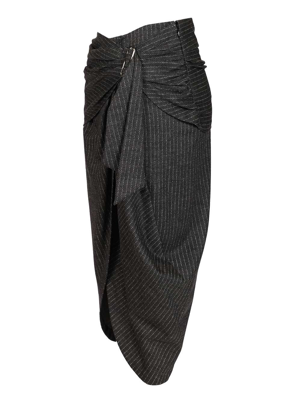Isabel Marant Reilly Skirt Gonne - Grey | 5a6b09519727736f431a2f0a934f90ca0b197fec