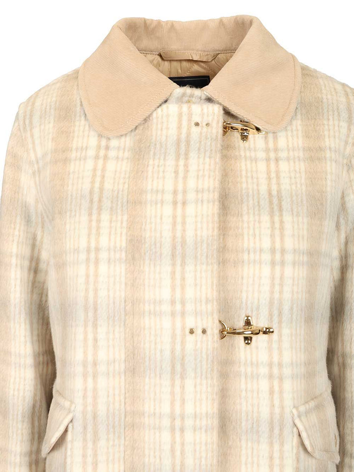 Fay Short Jacket With 3 Hooks Coats - Beige | 54321893c56f437e6f27bb29c3750d46e8b4a6e4